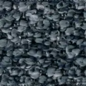 Abstract fabric texture in muted blues and grays, displaying irregular, scaled elements with a raised, cohesive arrangement and diffuse lighting.
